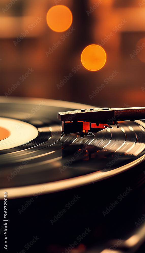 Close-Up of Old Record Player Playing Vinyl Close-Up of Old Record Player Playing Vinyl
