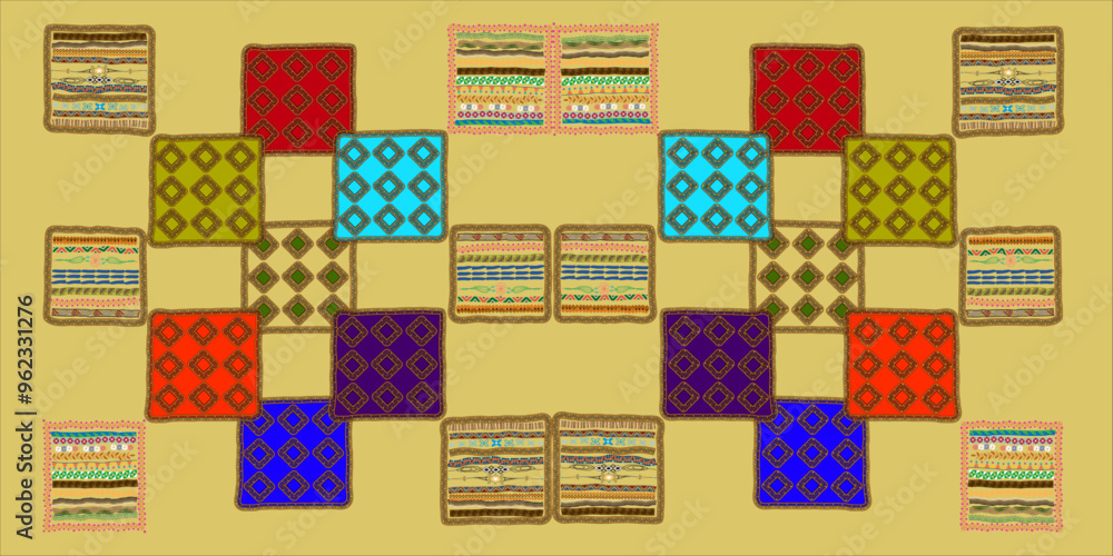 ethnic pattern of geometric shapes on original background for your design ethnic pattern of geometric shapes on original background for your design