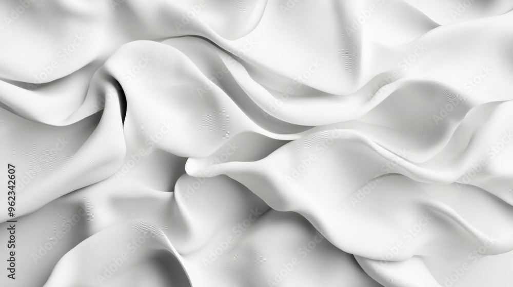 Obraz premium Elegant White Fabric Texture