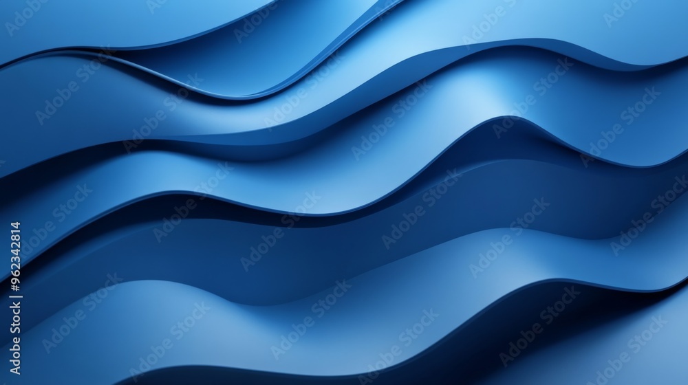 Fototapeta premium Abstract Blue Waves
