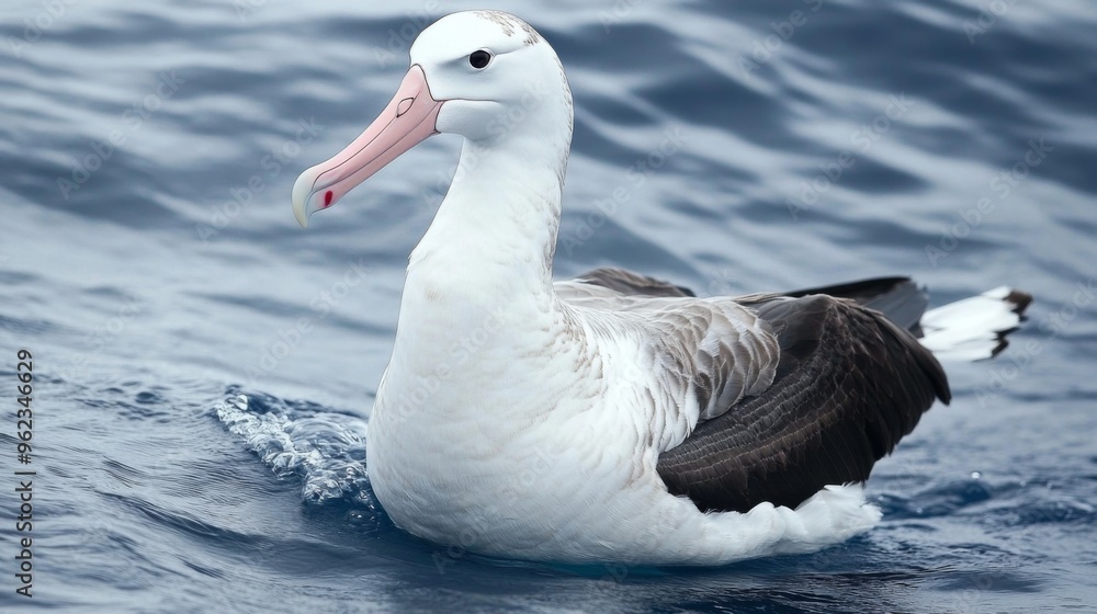 Elegant Albatross in Ocean Elegant Albatross in Ocean