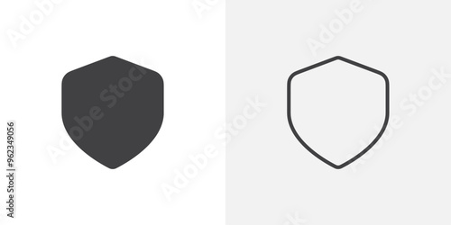 Free Download Shield icon flat and simple set design - GFXLoad