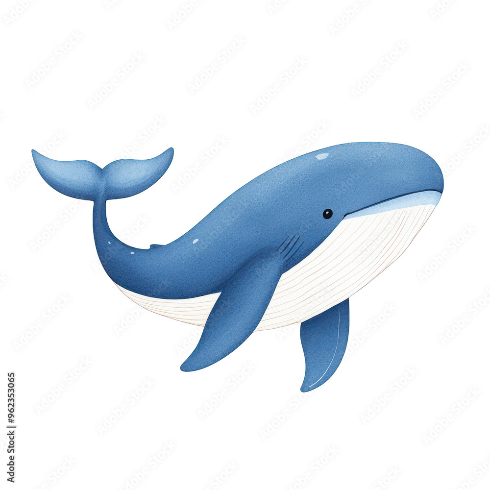 A cute cartoon whale swimming gracefully, perfect for children's illustrations or educational materials about marine life. watercolor style A cute cartoon whale swimming gracefully, perfect for children's illustrations or educational materials about marine life. watercolor style
