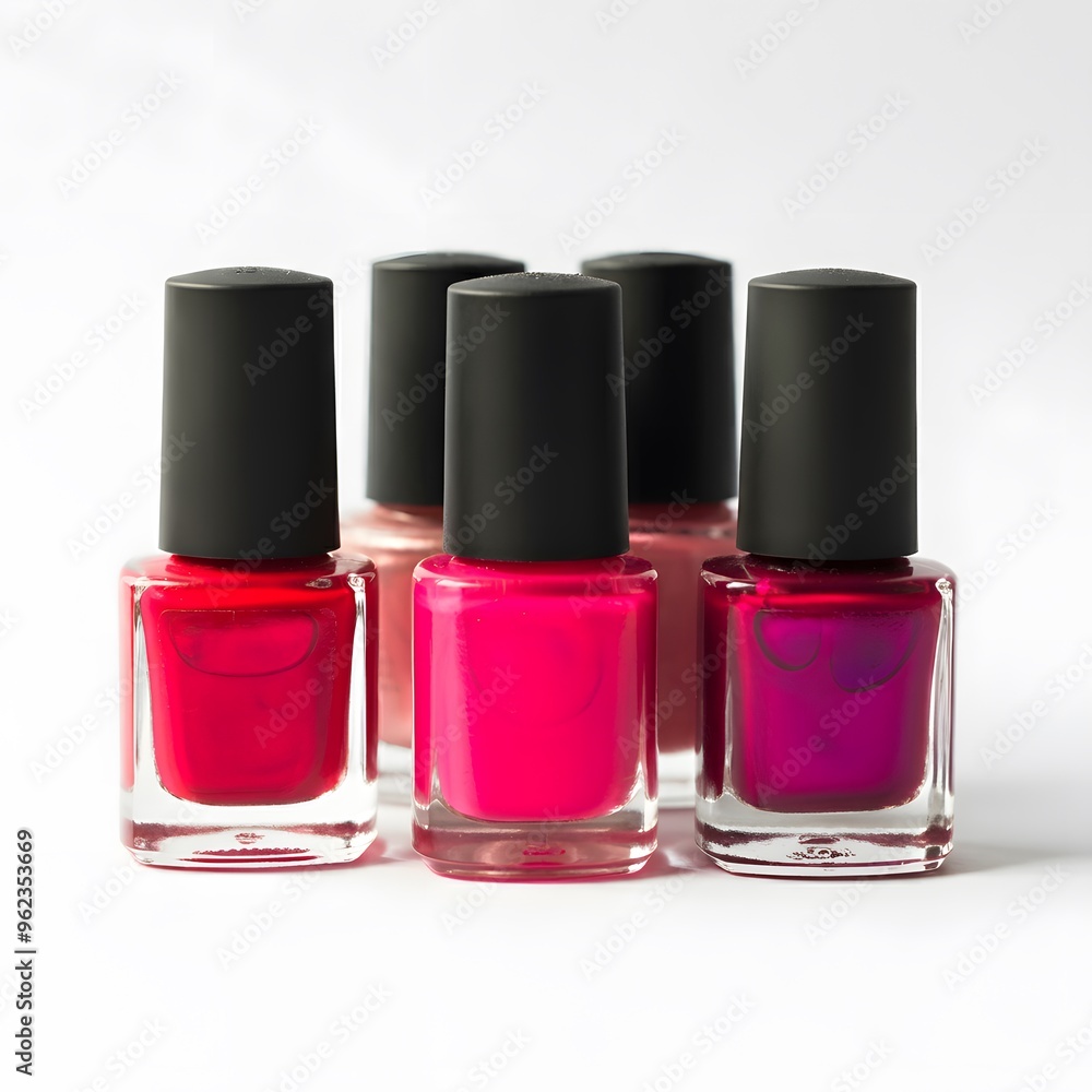 Nail polish in a white background Nail polish in a white background
