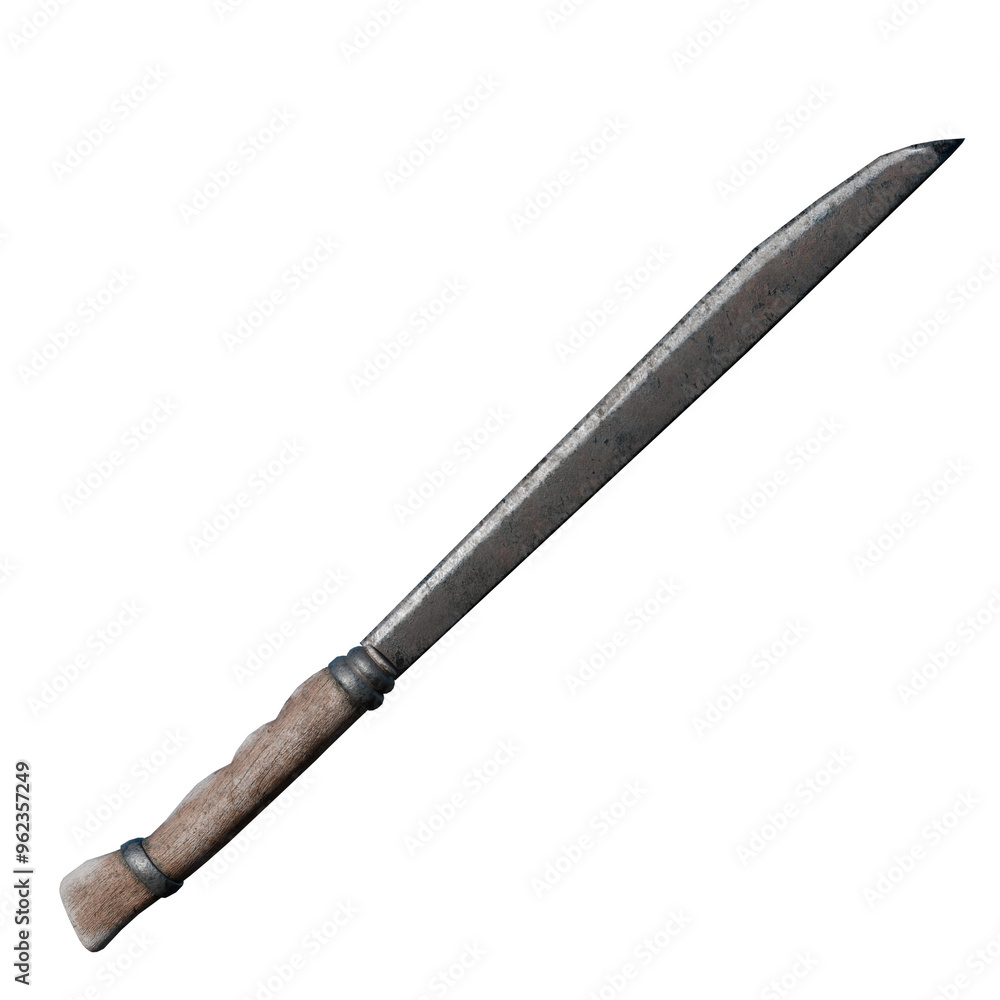3d render tool machete with transparent background 3d render tool machete with transparent background