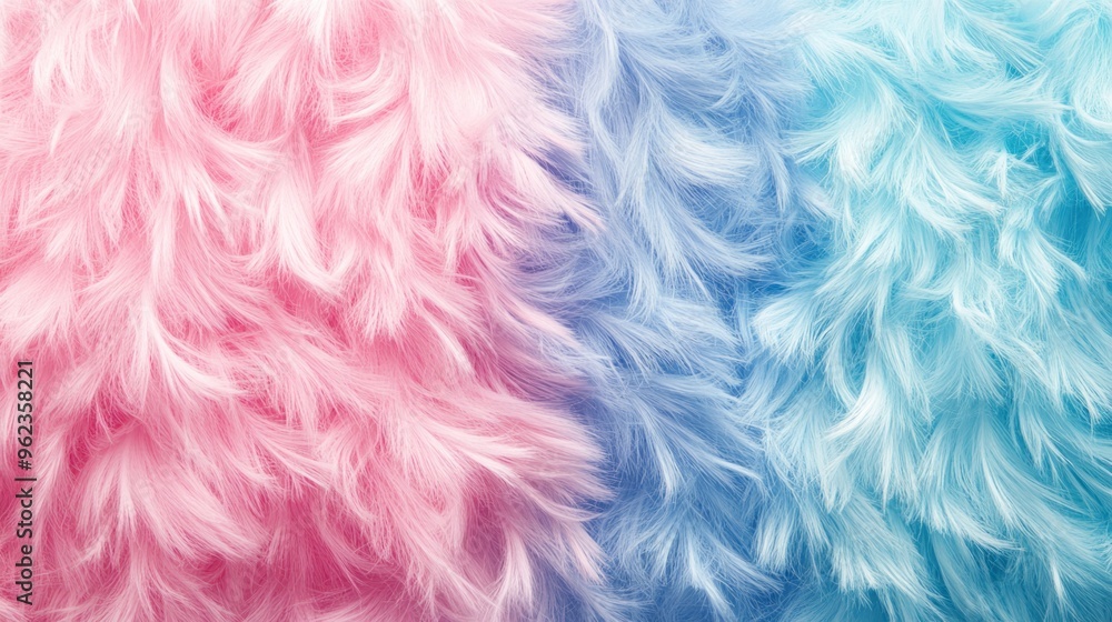 Close-up of Soft Pink and Blue Feathers Close-up of Soft Pink and Blue Feathers