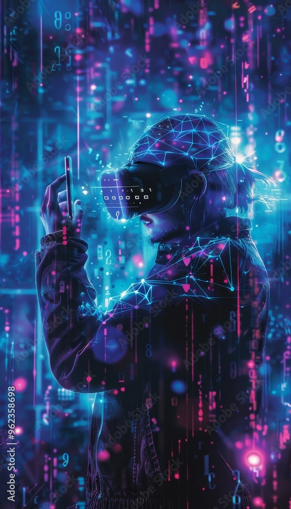 Exploring the metaverse a user engaging with blockchain technology through their smartphone Exploring the metaverse a user engaging with blockchain technology through their smartphone