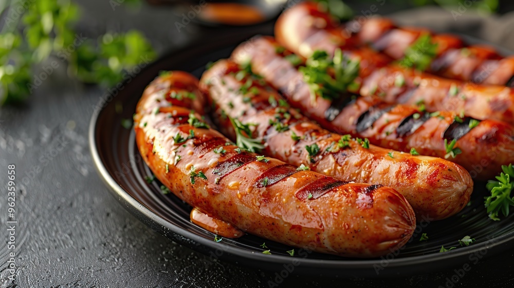 Grilled Sausages with Parsley Grilled Sausages with Parsley