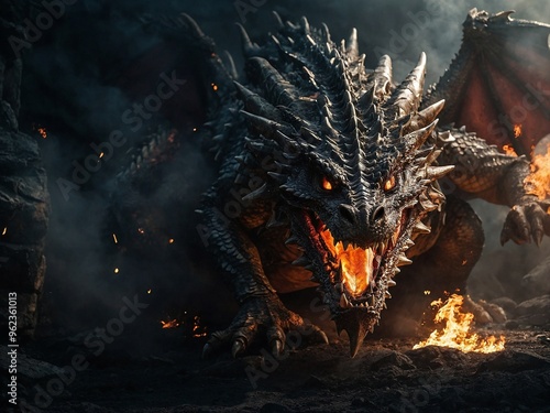 Giant Angry Dragon