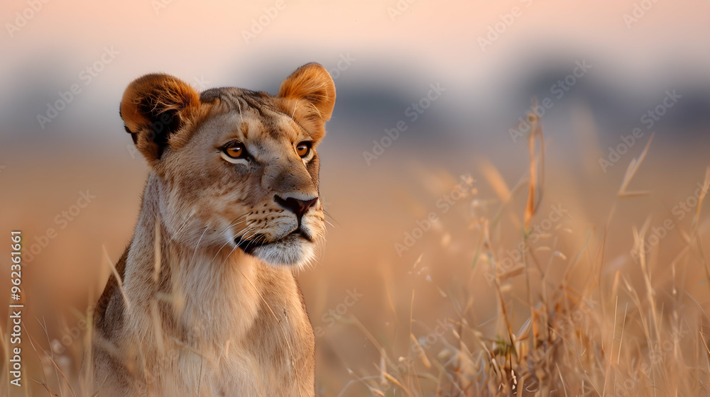 Lioness Sitting Savannah Masai Mara Kenya Lioness Sitting Savannah Masai Mara Kenya