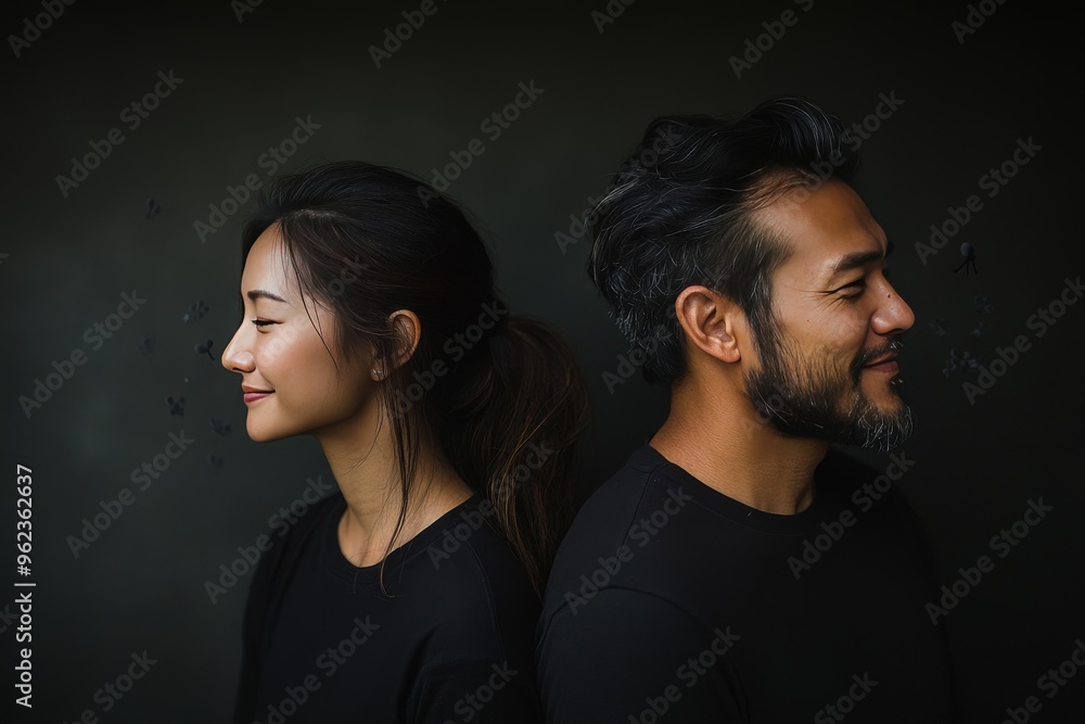 Brain microcircuits Neurology Man and woman with glowing brain patterns symbolizing the intellectual and emotional connection shared in a harmonious relationship Brain microcircuits Neurology Man and woman with glowing brain patterns symbolizing the intellectual and emotional connection shared in a harmonious relationship