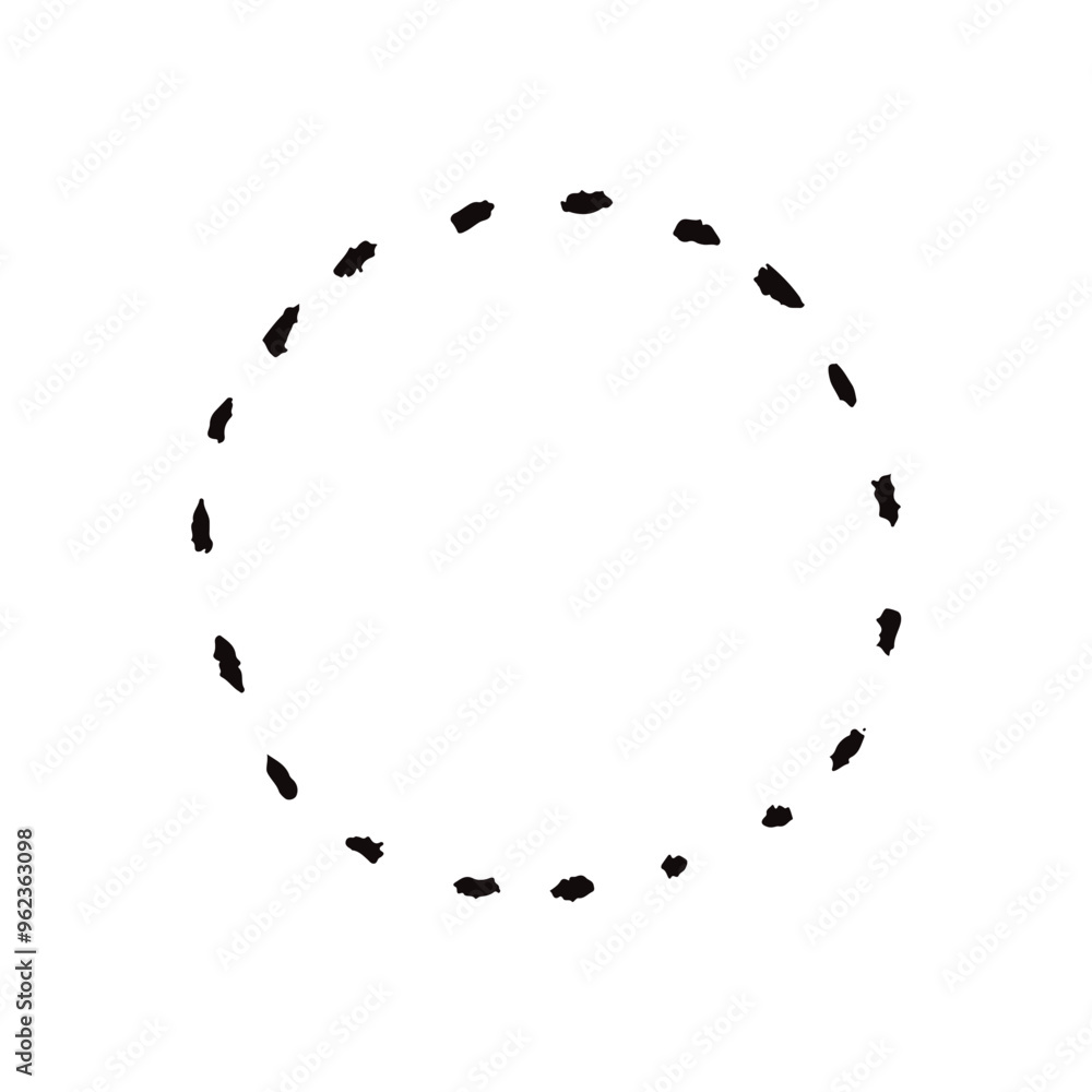 Fototapeta premium 手描きの心の声の吹き出し