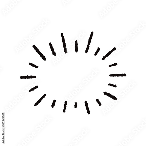 手描きの心の声の吹き出し