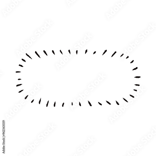 手描きの心の声の吹き出し