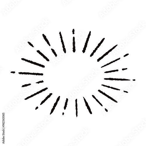 手描きの心の声の吹き出し