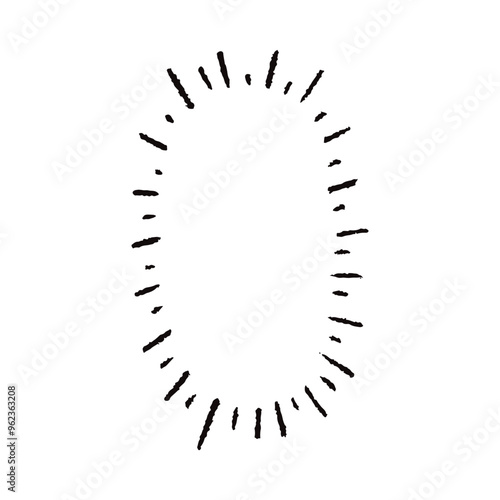 手描きの心の声の吹き出し