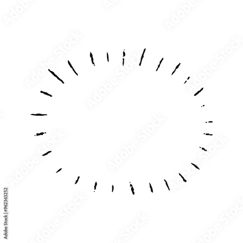 手描きの心の声の吹き出し