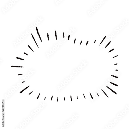 手描きの心の声の吹き出し