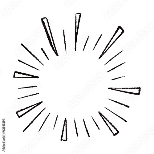 手描きの心の声の吹き出し