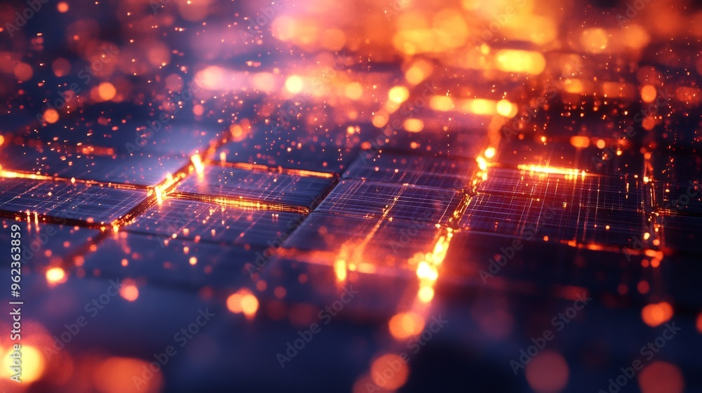 Abstract background with glowing red and orange lights and bokeh effect. Abstract background with glowing red and orange lights and bokeh effect.