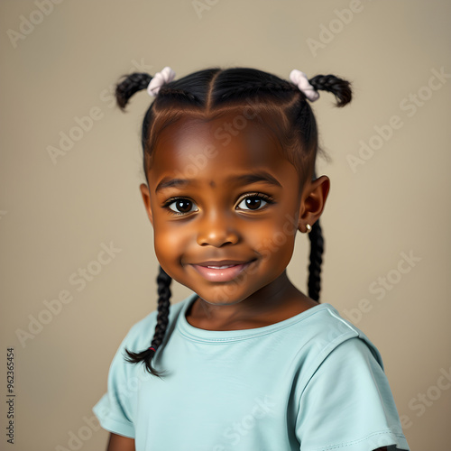 Retrato íntimo: Descubriendo la belleza de una niña afro