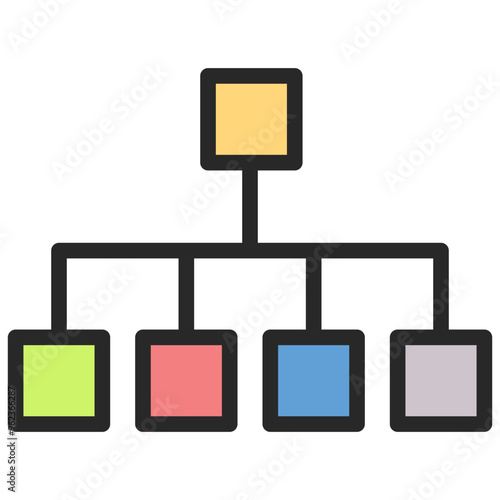 Flow Chart Icon photo