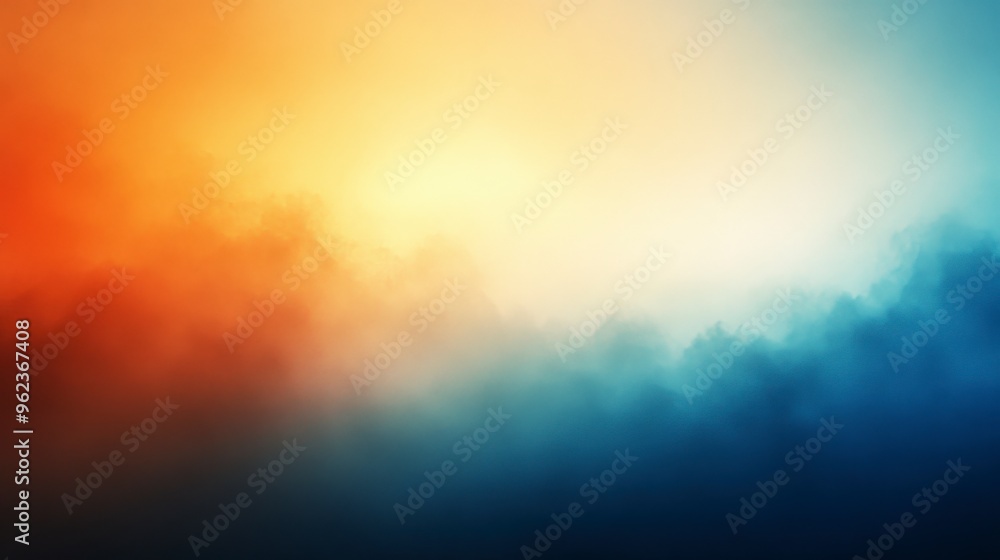Naklejka premium Gradient Background from Orange to Blue