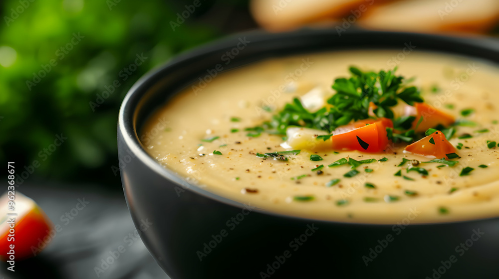 vegetable soup with bread vegetable soup with bread
