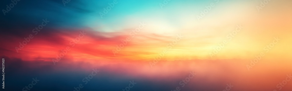 Obraz premium Gradient Background from Orange to Blue