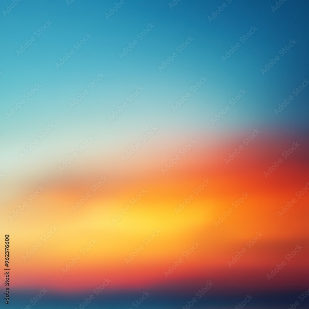 Naklejka premium Gradient Background from Orange to Blue