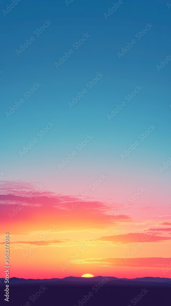 Gradient Background from Orange to Blue Gradient Background from Orange to Blue