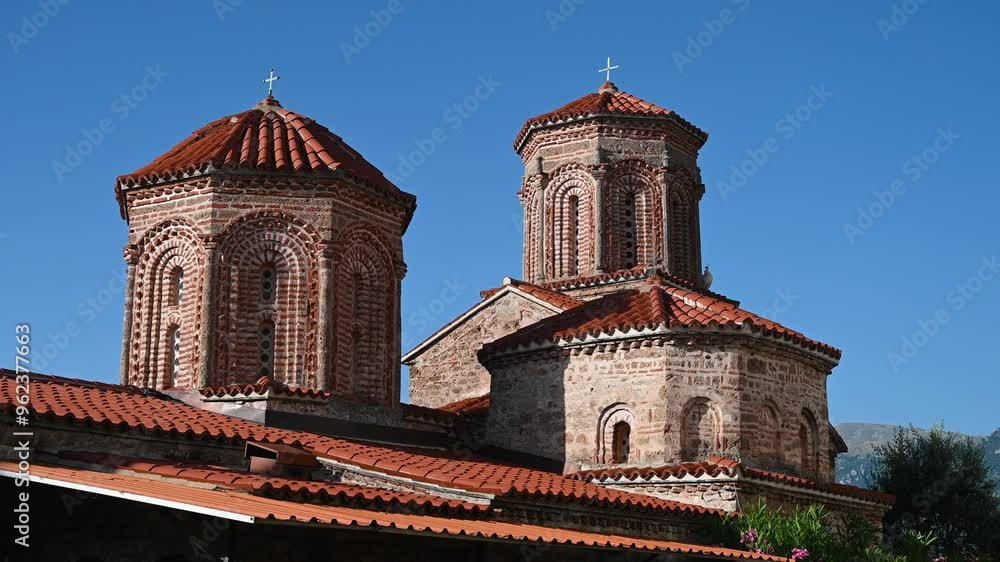 The dome and roof of the old church. Orthodox church. The dome and roof of the old church. Orthodox church.