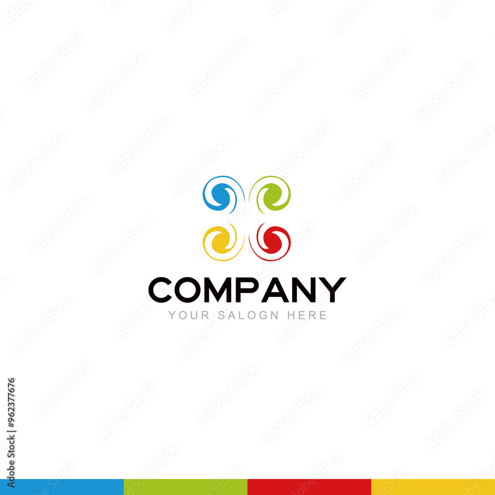 Fototapeta premium Business vector logo design, Abstract and creative icon logo design. Company Name and Slogan