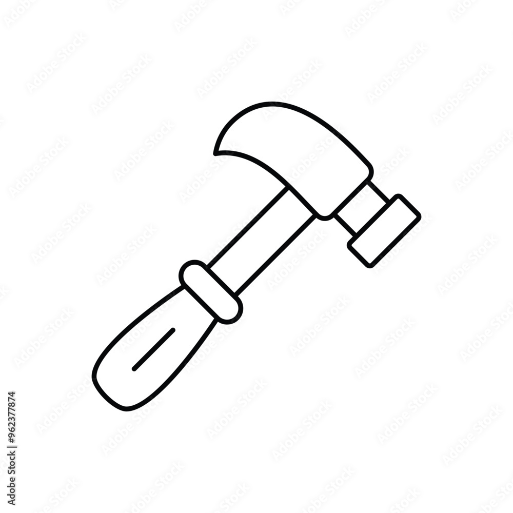Hammer vector icon Hammer vector icon