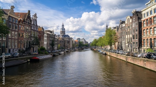 Scenic View of Amsterdam Canal