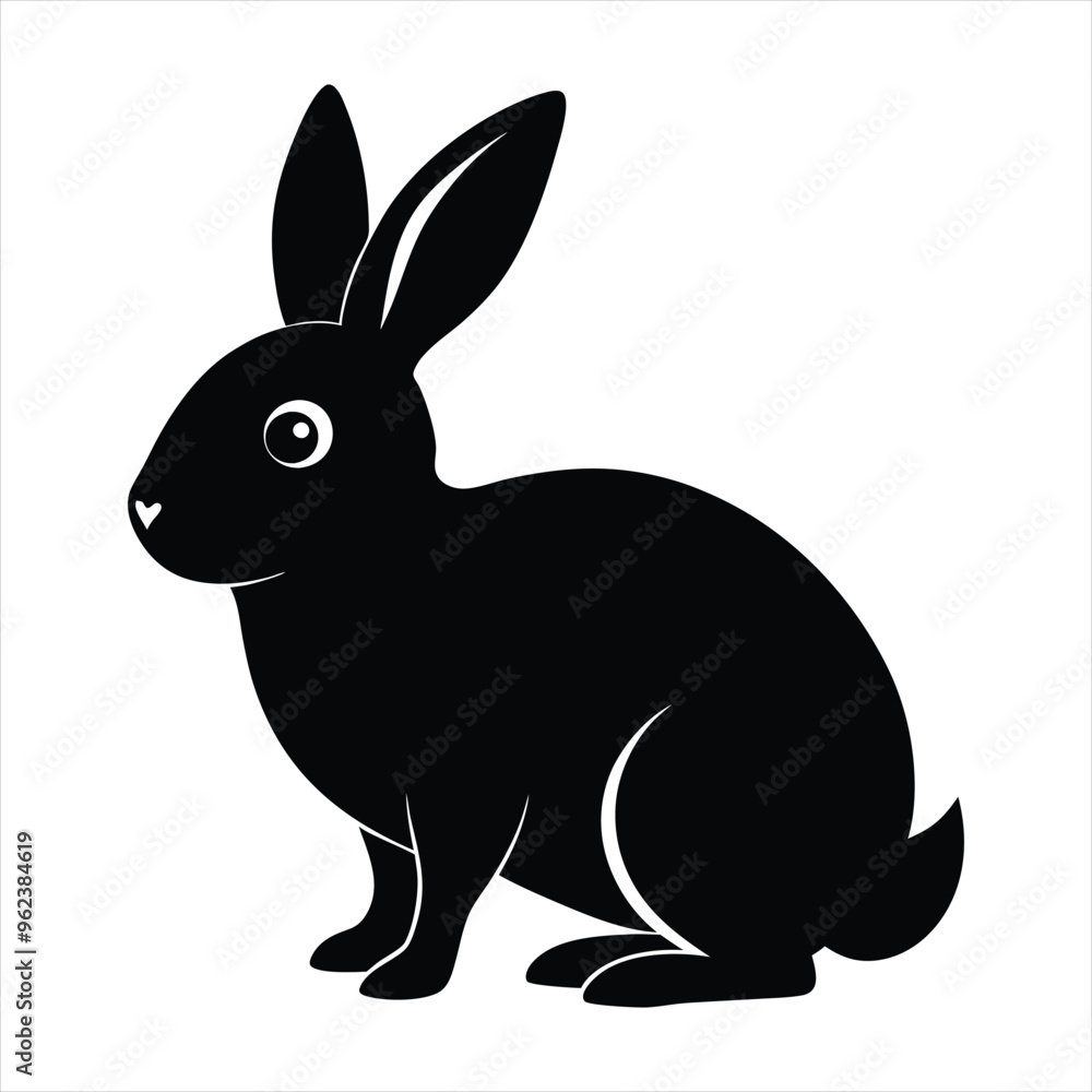 rabbit silhouette vector rabbit silhouette vector