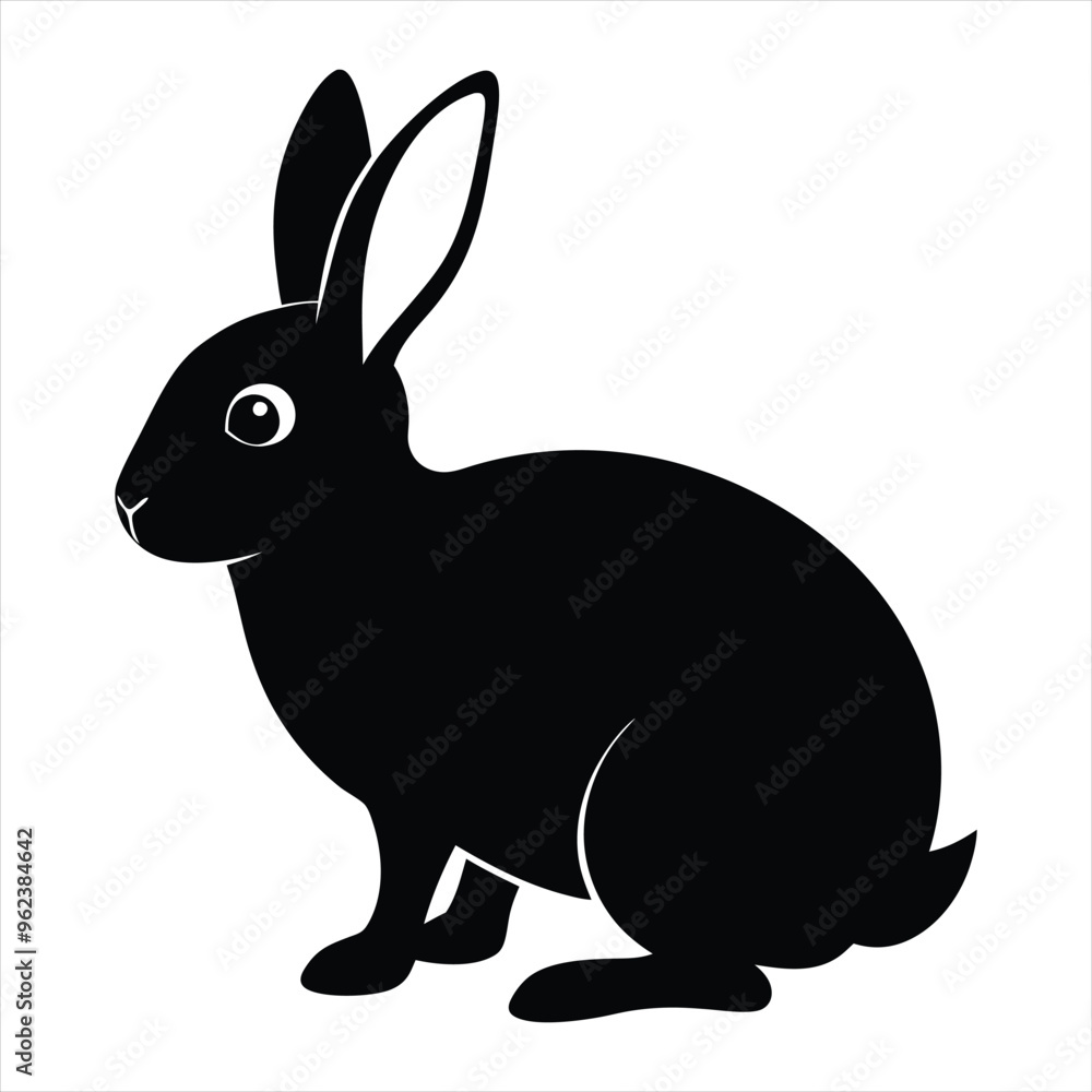 rabbit silhouette vector rabbit silhouette vector