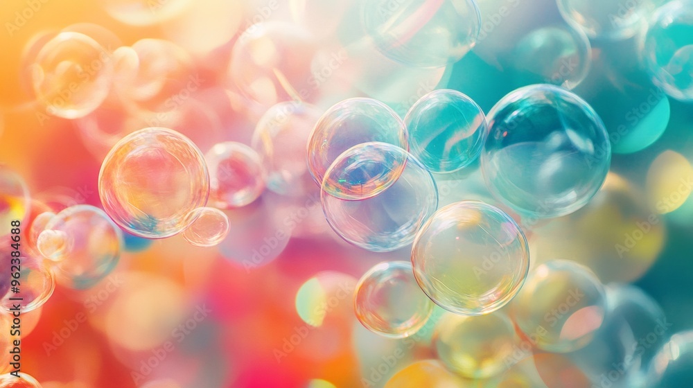 Abstract background with colorful bubbles. Abstract background with colorful bubbles.