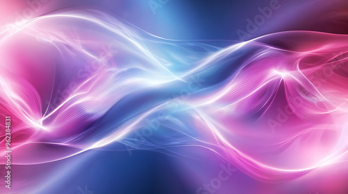 Soft Flowing Light Waves Abstract Background