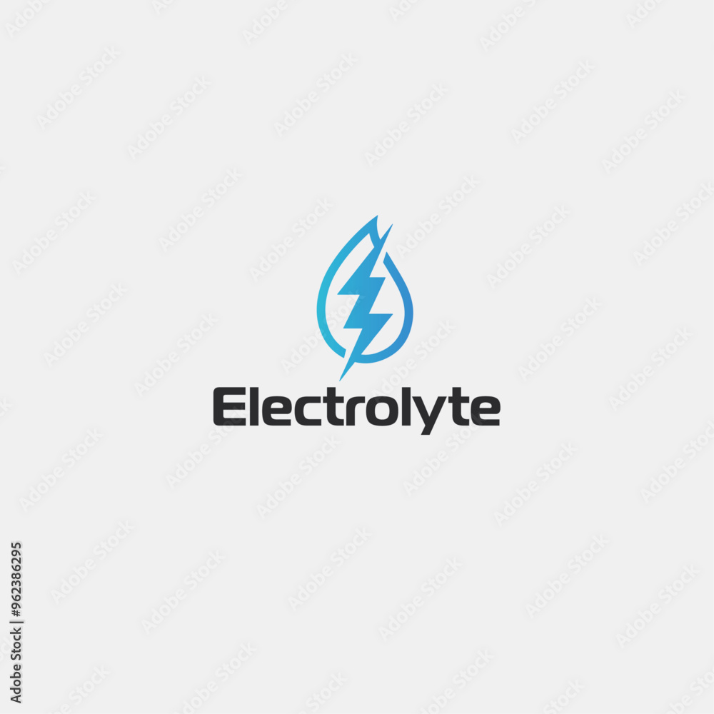 Electrolyte icon logo flat vector design Electrolyte icon logo flat vector design