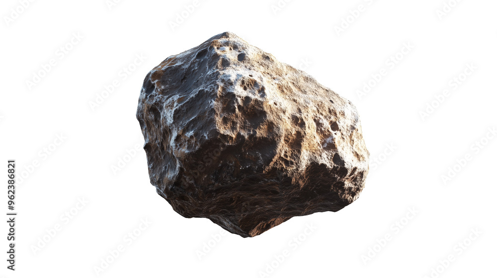 Meteorite isolated, stone on transparent background Meteorite isolated, stone on transparent background