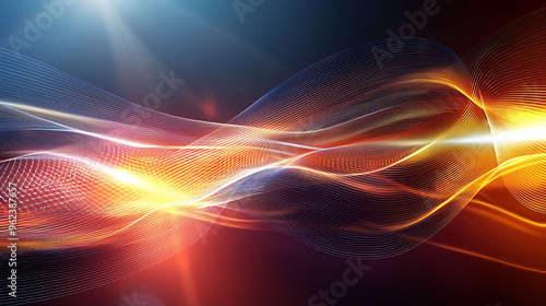 Wallpaper Mural Colorful Flowing Neon Wave Abstract Background Torontodigital.ca