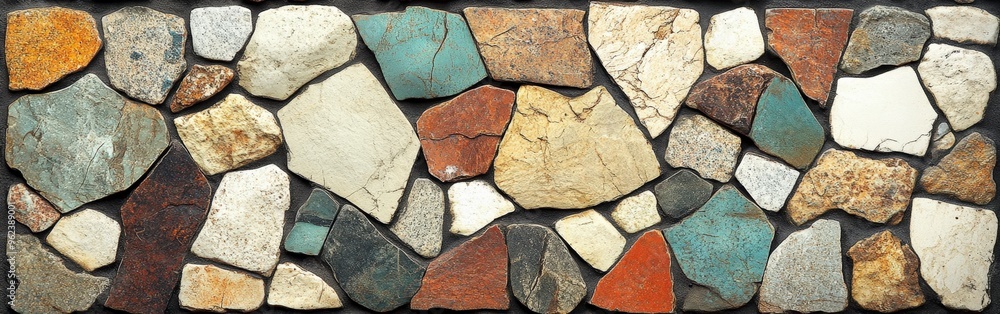 Seamless Colorful Stone Mosaic Pattern Design Seamless Colorful Stone Mosaic Pattern Design