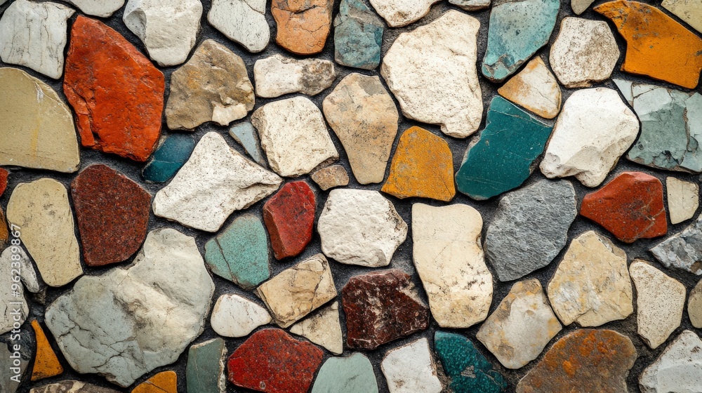 Seamless Colorful Stone Mosaic Pattern Design Seamless Colorful Stone Mosaic Pattern Design