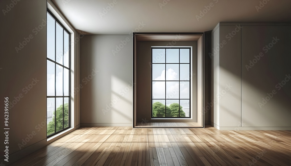 Empty space inside an apartment Empty space inside an apartment