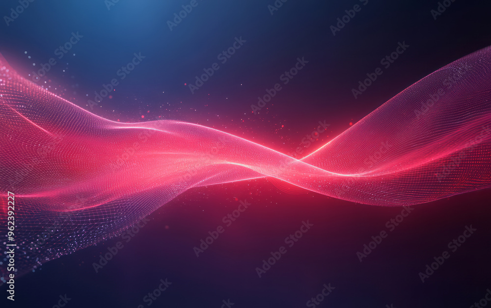The background of future technology made up of particle elements and rays The background of future technology made up of particle elements and rays