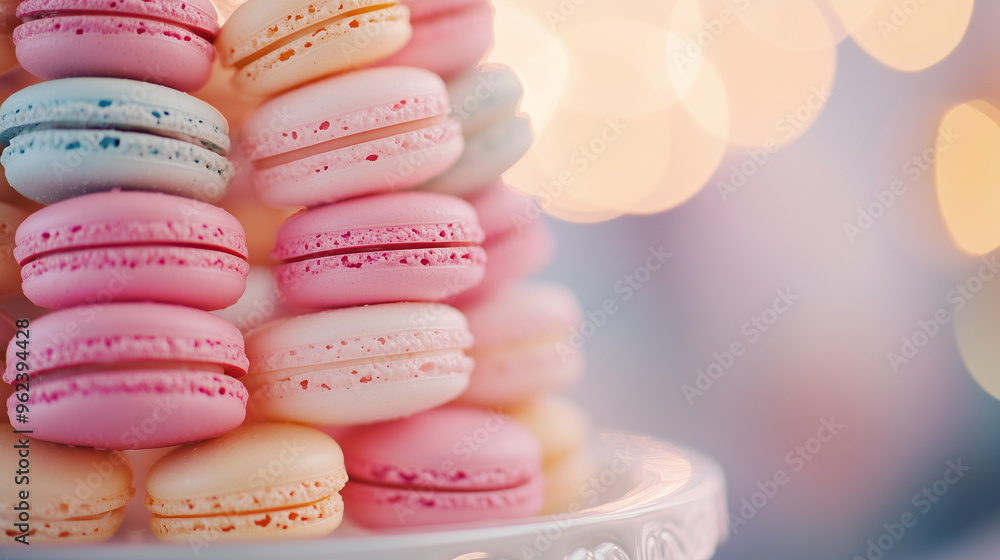 Fototapeta premium macaroons on a plate