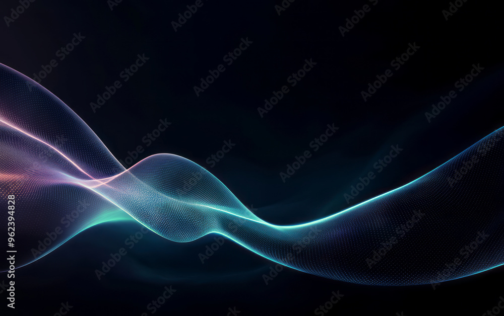 The background of future science and technology theme composed of particles and lines The background of future science and technology theme composed of particles and lines
