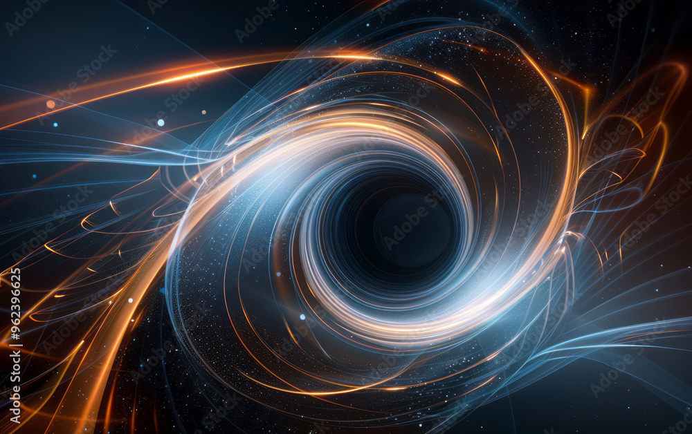 The background of future science and technology theme composed of particles and lines The background of future science and technology theme composed of particles and lines