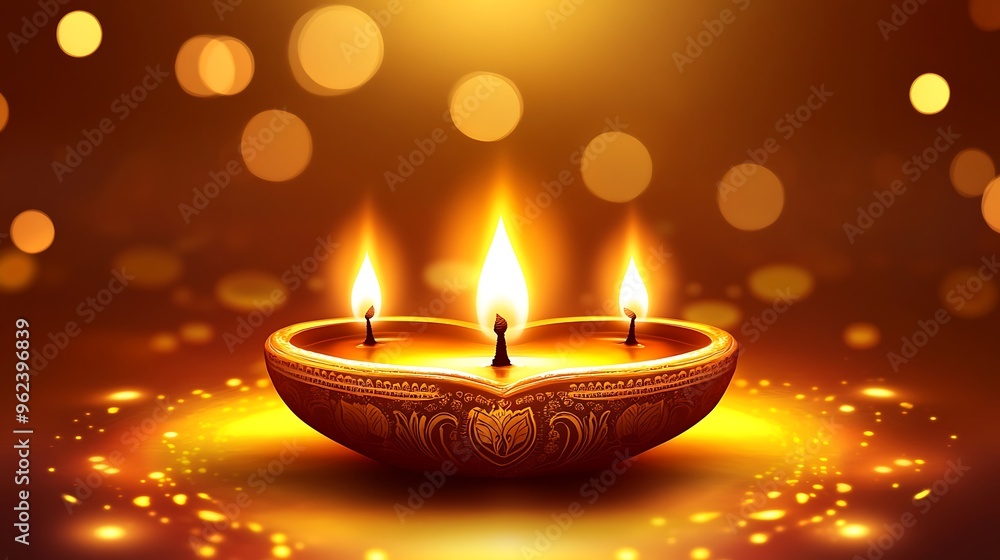 Illuminated Diya: A Symbol of Hope and Light Illuminated Diya: A Symbol of Hope and Light